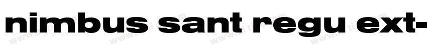 nimbus sant regu ext字体转换